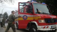 Spoločné hasičské cvičenie v Prápore logistiky Hlohovec