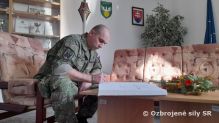 Prevzatie velenia 53. práporu poľných služieb Hlohovec