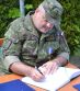 Rozlka s odchdzajcim prslunkom velitestva prvej brigdy, gratulcia k ivotnmu jubileu a odmenenie vojakov